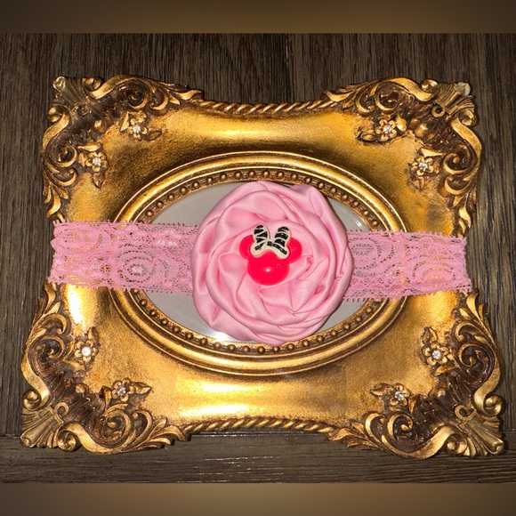 NWT Handmade Flower Headbands Infant Baby Child Girl Minnie Barbie strawberry - Picture 4 of 8